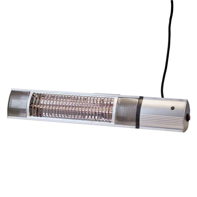 Terrasverwarmer wandmodel 500/ 1000/ 1500 W - Zilver