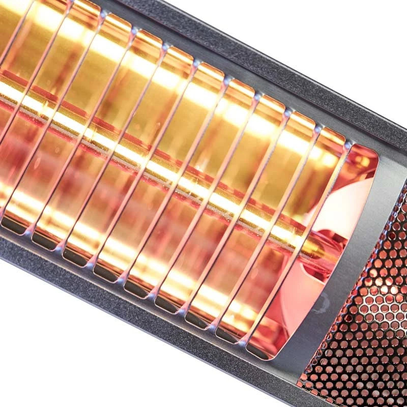 Terrasverwarmer wandmodel 500/ 1000/ 1500 W - Zilver