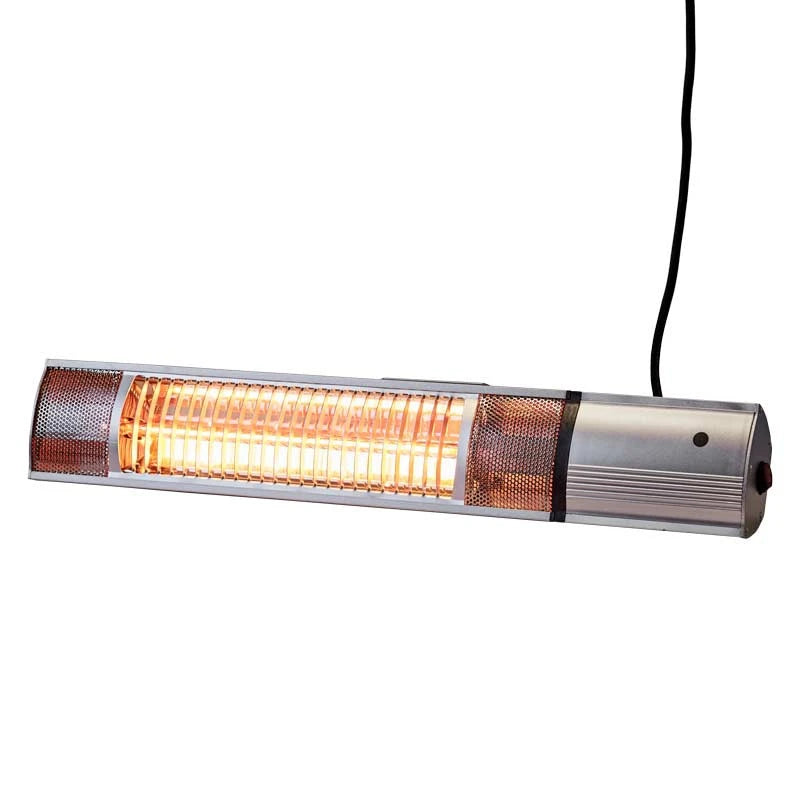 Terrasverwarmer wandmodel 500/ 1000/ 1500 W - Zilver