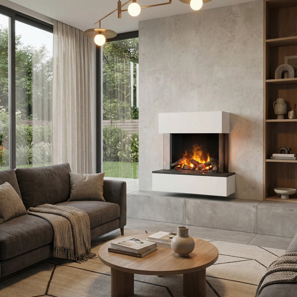 Hölderlin Wit - OMC 600 | Wandgemonteerde waterdamphaard