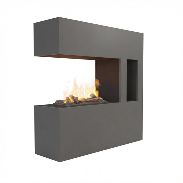 Schiller Pocket Grijs - OMC 600 | Vrijstaande Waterdamp Open Haard