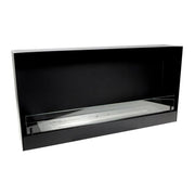 100 cm bio-ethanol inbouwhaard - Zwart
