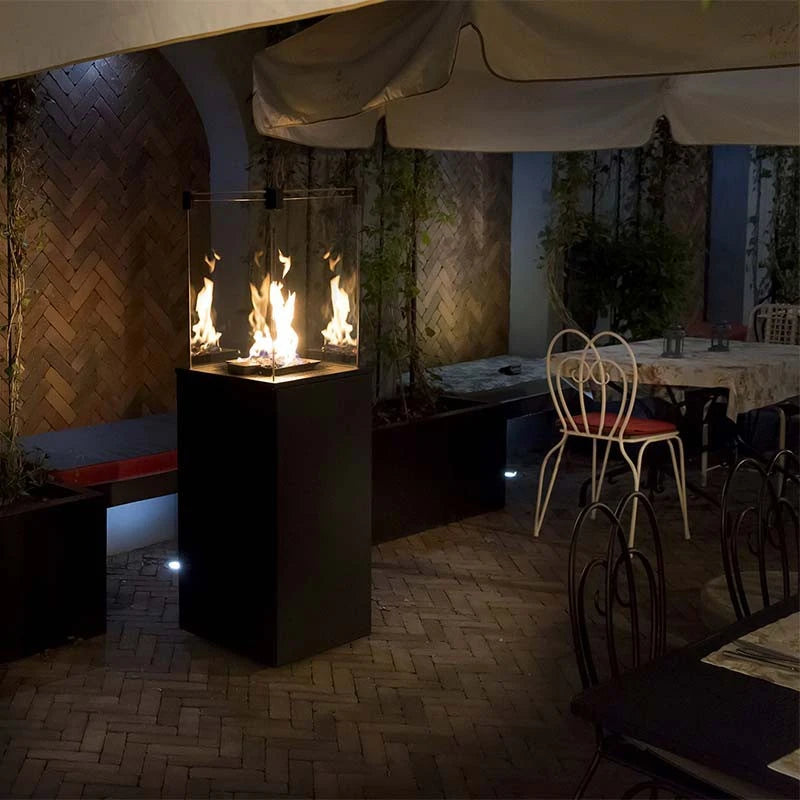 Deluxe Patio buitenhaard op gas - Zwart