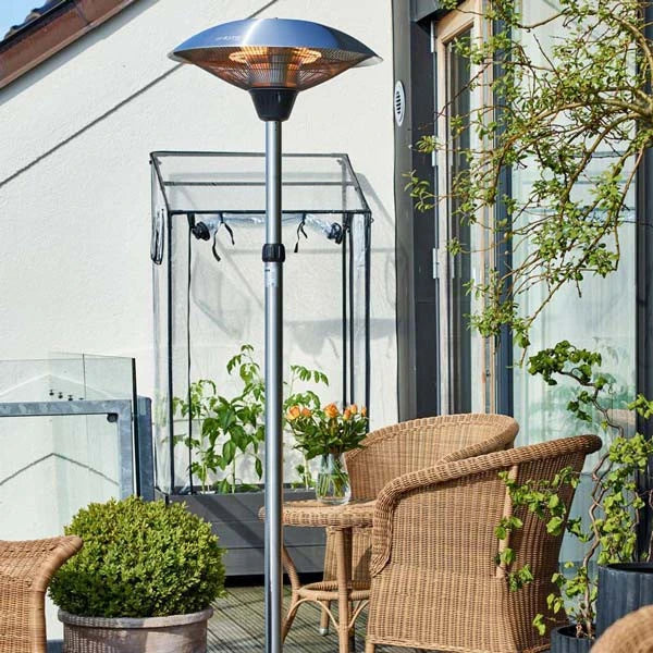 Terrasverwarmer 900/1200/2100 W, HA - Zilver