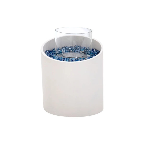 TORRE bio-ethanol vuurzuil M – crème wit