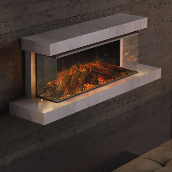 Lumen 870 Wandgemonteerde Elektrische Haard – Steen