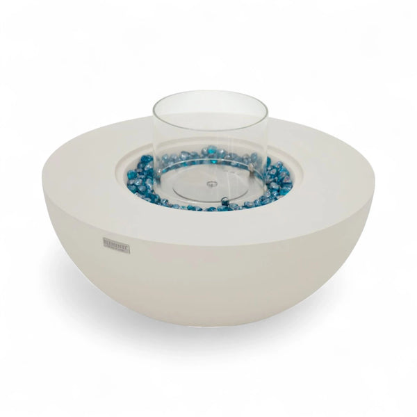ROCA bio-ethanol vuurtafel – crème wit