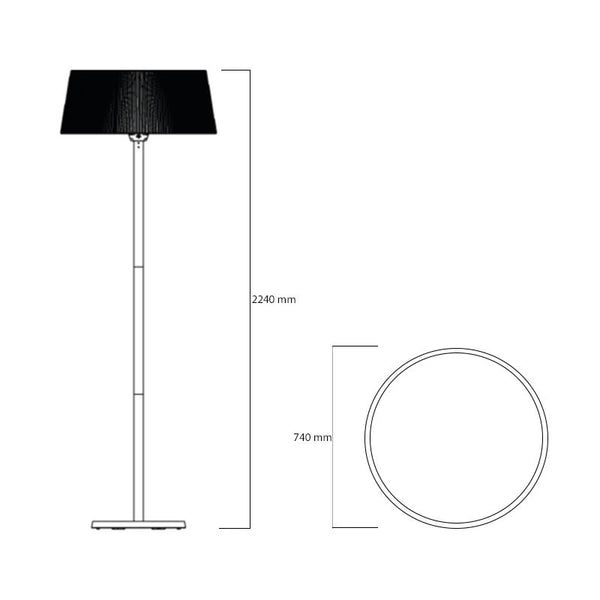 Artix staande witte terrasverwarmer 2100 watt