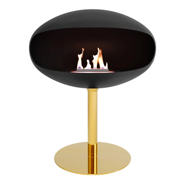 Pedestal Zwart + Messing voet
