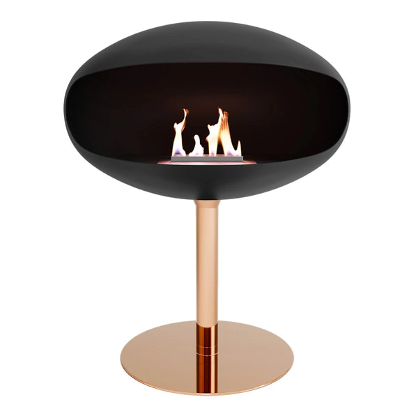 Pedestal Zwart + Koperen voet