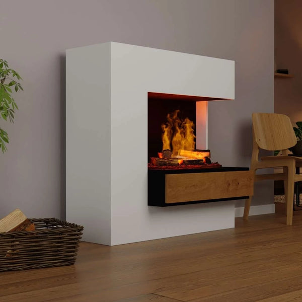Planck Tall Right-Sided - OMC 600 | Vrijstaande waterdamp haard