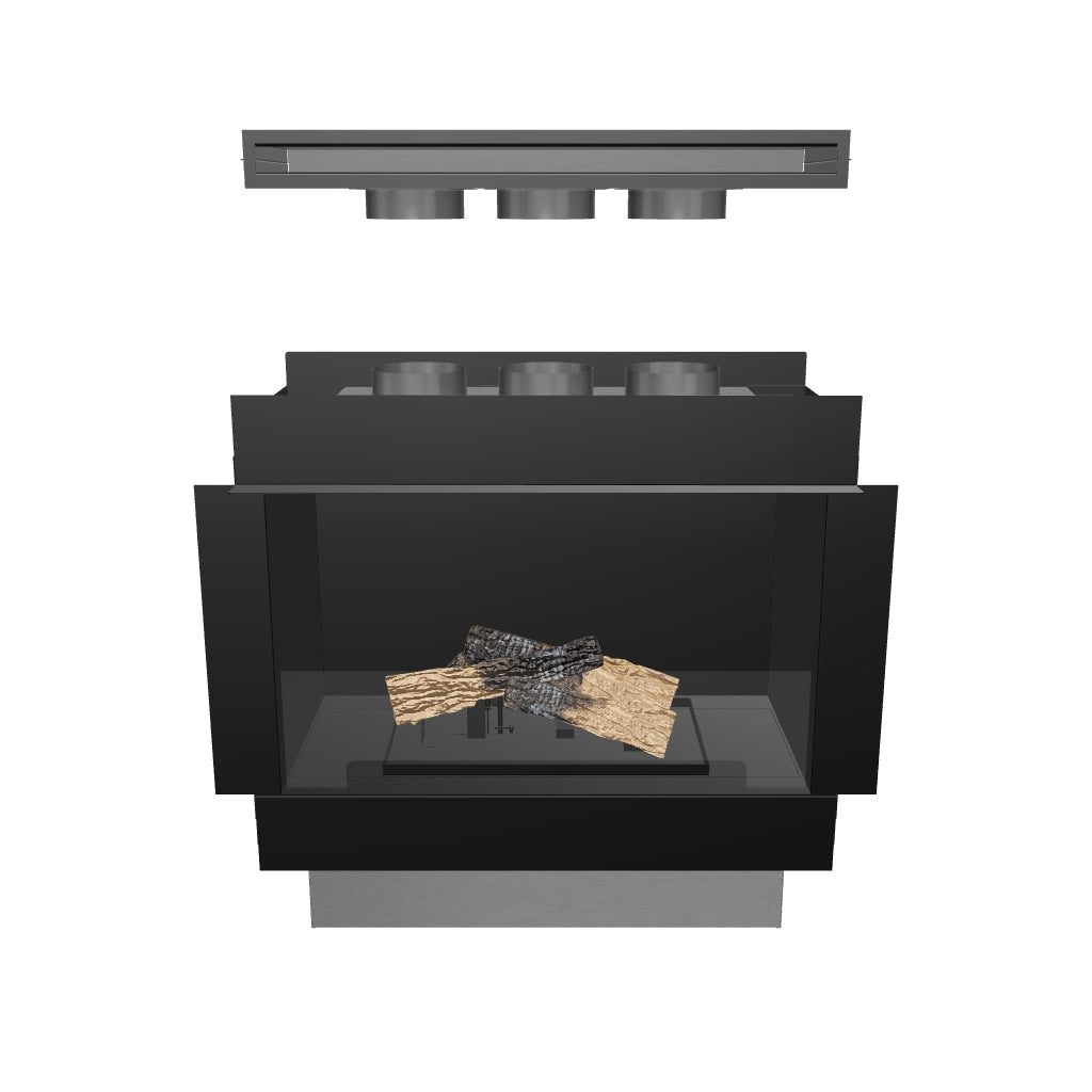 Flogs Box 800 Enkelzijdig (In-Room Vent) - Bio-ethanolhaard