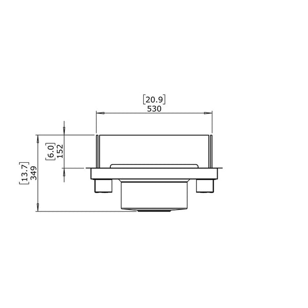 Square 22 Bio-ethanol Haard Inbouwkit