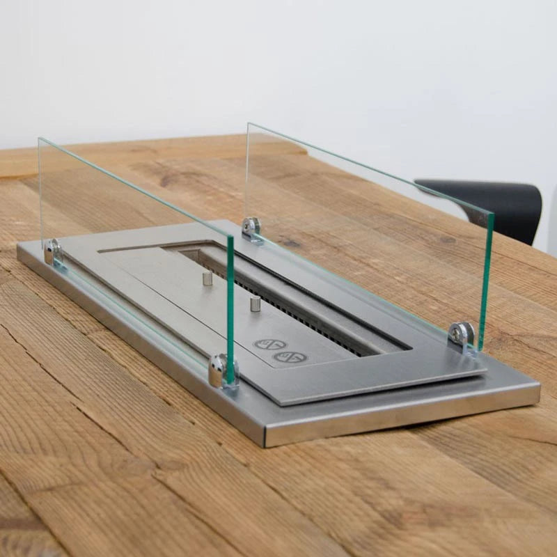 Stalen inzetkader met glas - 60 cm