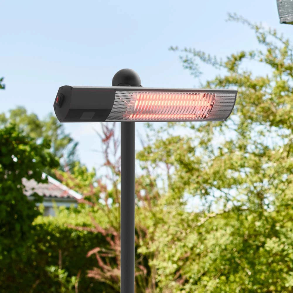 Terrasverwarmer vrijstaand vloermodel 1500 W, GT - Zwart