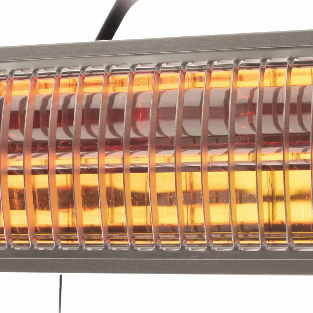 Vigo wandgemonteerde terrasverwarmer met een vermogen van 1500 W