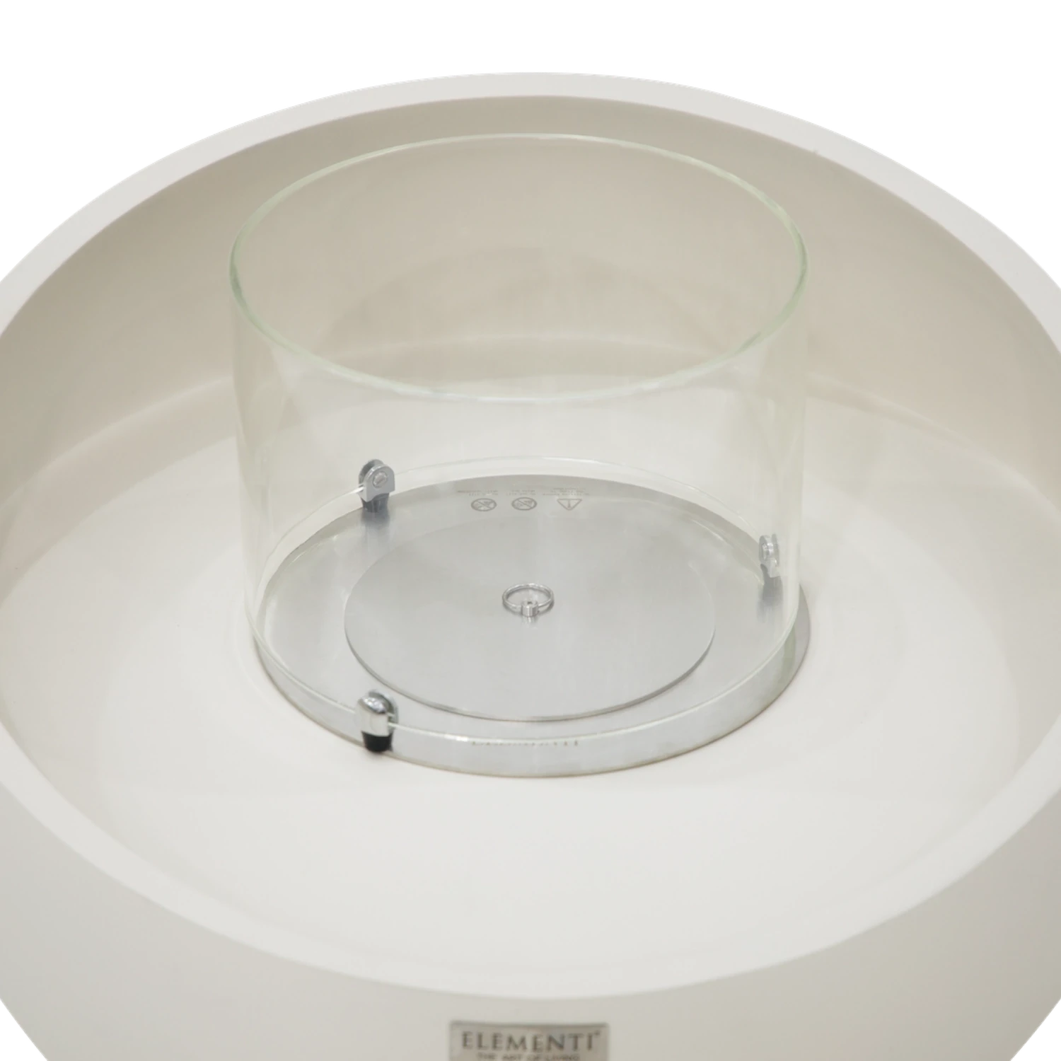 FIRENZE bio-ethanol vuurschaal – crème wit