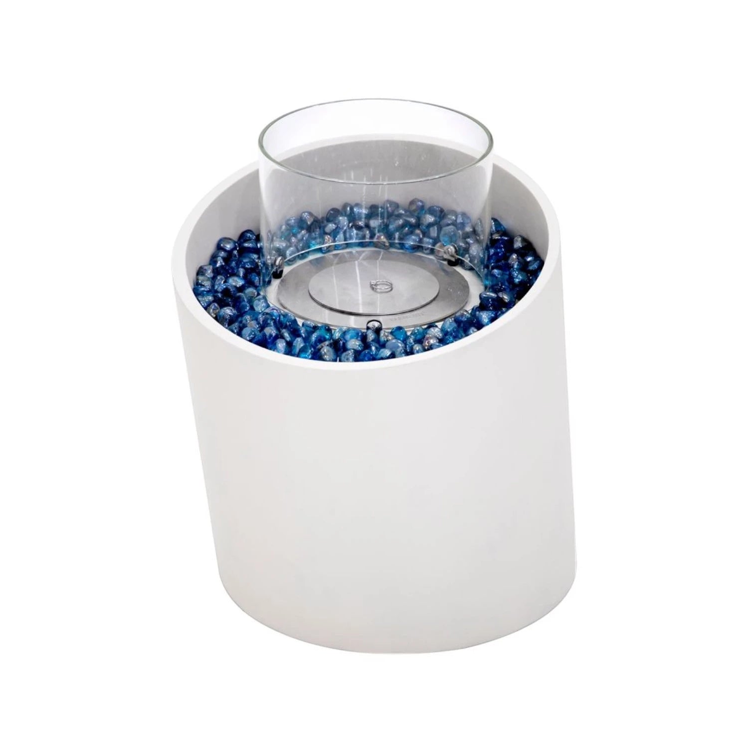 TORRE bio-ethanol vuurzuil M – crème wit